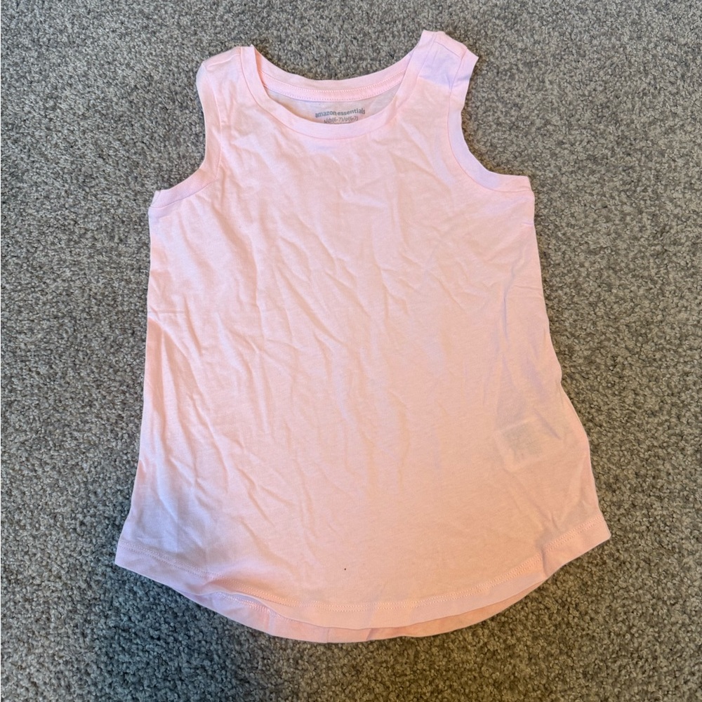 Pink Sleeveless Kids Top. Small S 6-7